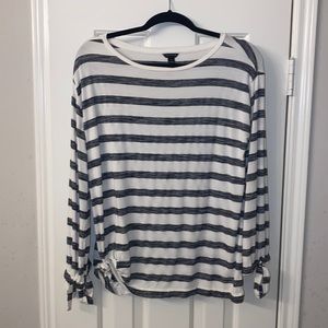 Ann Taylor Striped Long Sleeve Top, Size Small